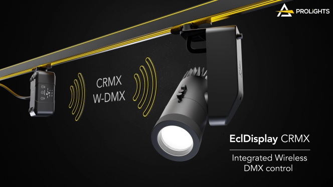 PROLIGHTS introduces the EclDisplay series with integrated Wireless CRMX 
